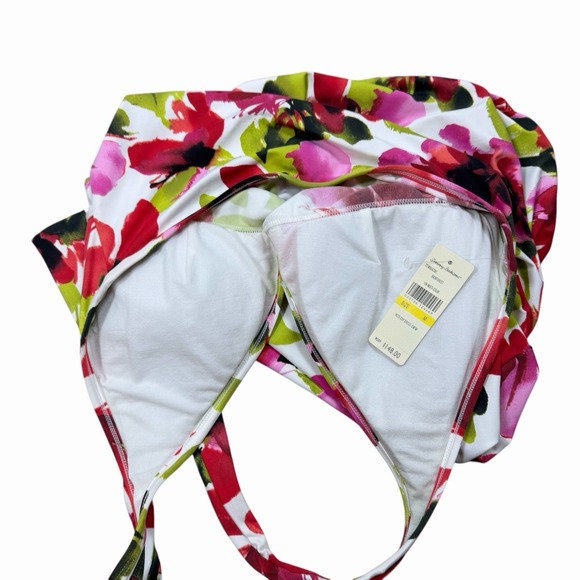 NWT  Tommy Bahama Rainforest Halter V-Neck Swim Dress, Floral, Multicolor Sz M - Picture 3 of 9